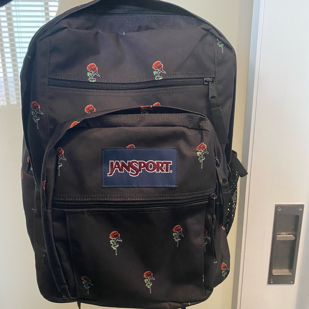Jansport 5 pocket Rose print backpack